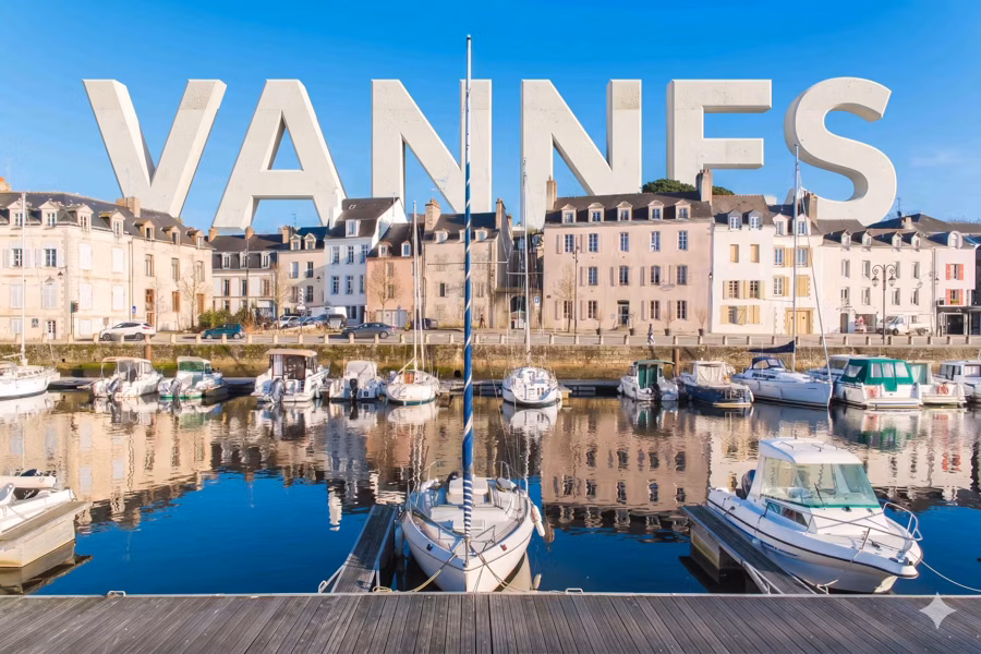 Vue du port de Vannes dans le Morbihan — agence web CoMi